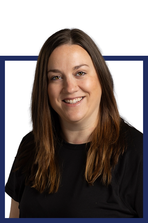 Leaha Zakowski smiling in a black shirt.